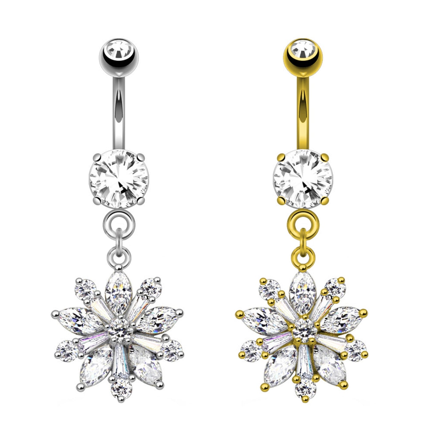 Navel Fiore Pendente