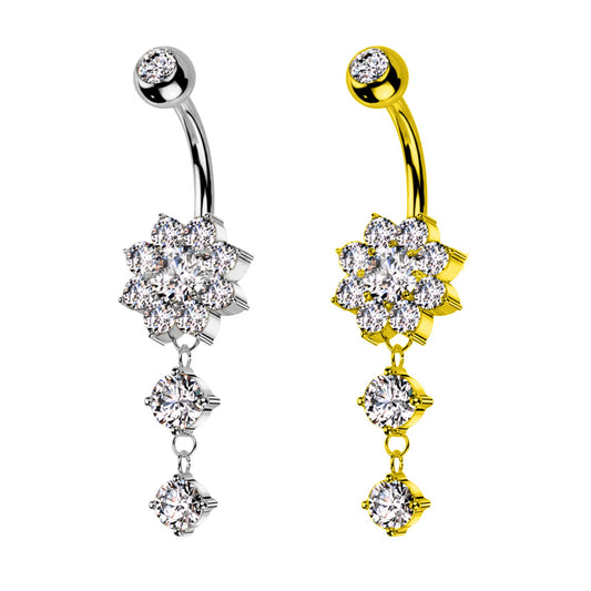 Navel Flower Strass