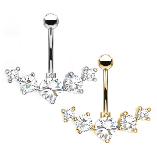 Navel Corona a 5 Strass